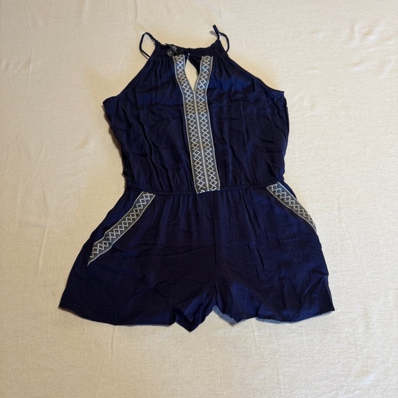 Navy Blue Girl’s Size medium Jumpsuit - Picture 1 of 3